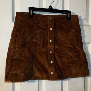 Corduroy Rust color skirt